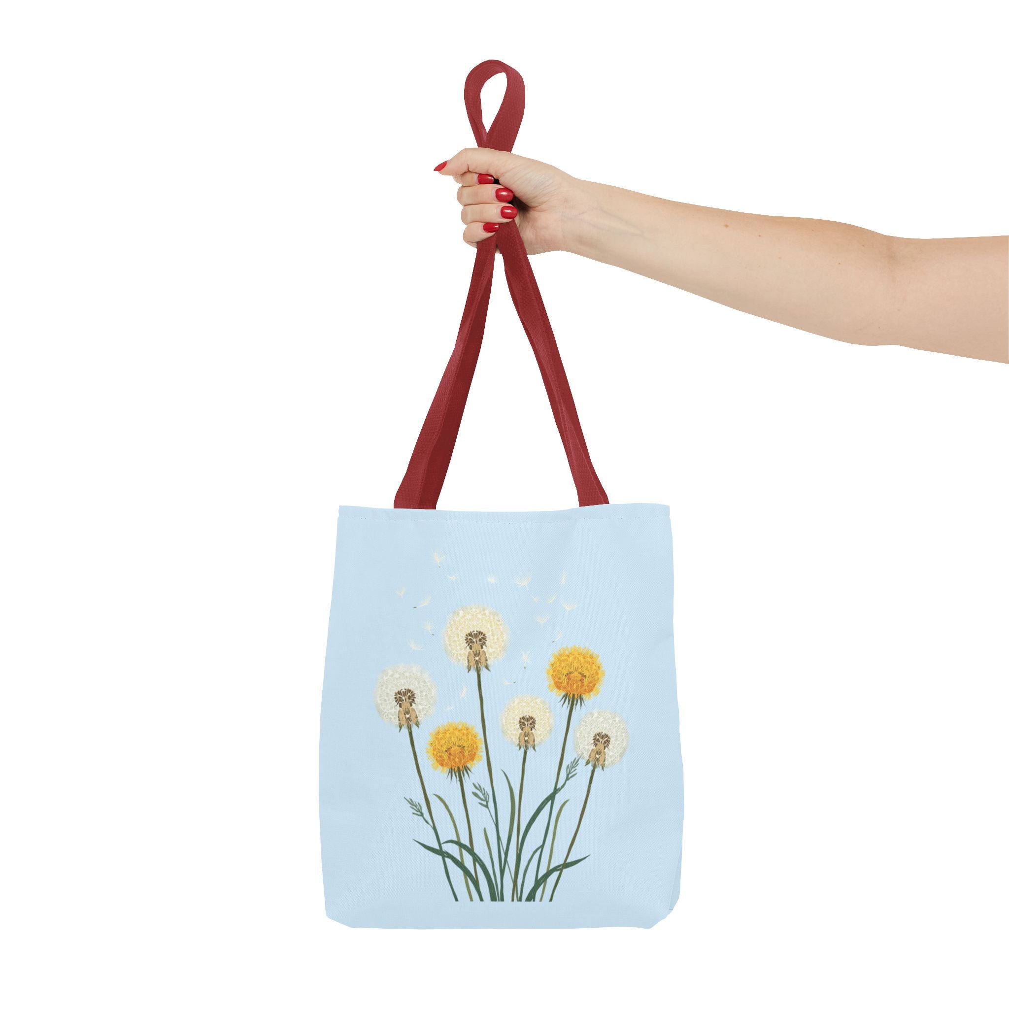 Tote Bag | Dandelions on Light Blue Background