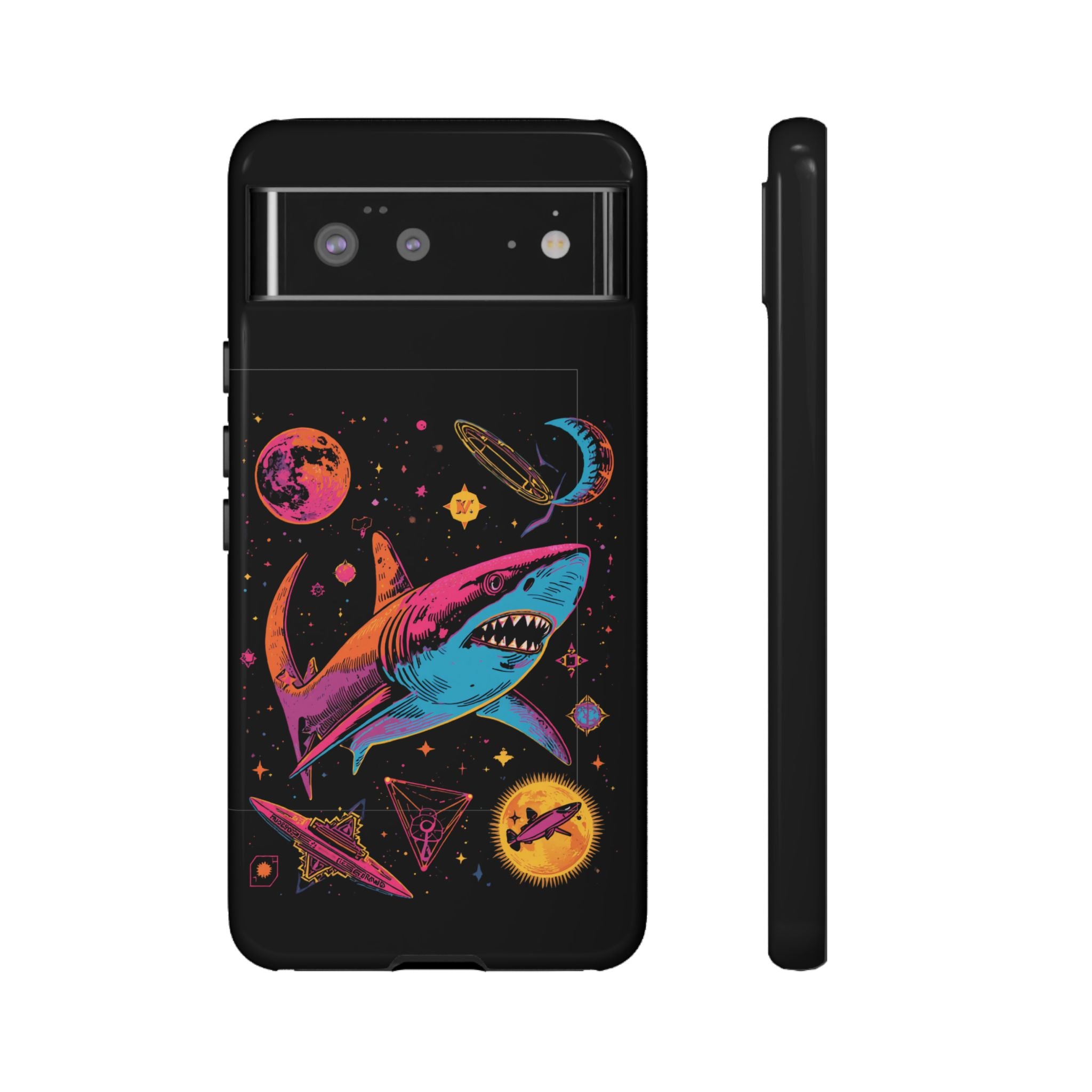 Phone Cases | Neon Space Shark Case
