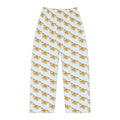 Pajama Pants | Vintage Pastel Moths on Light Blue Women's Lounge Pants