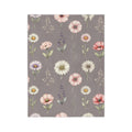 Wildflowers on Mauve Microfiber Throw