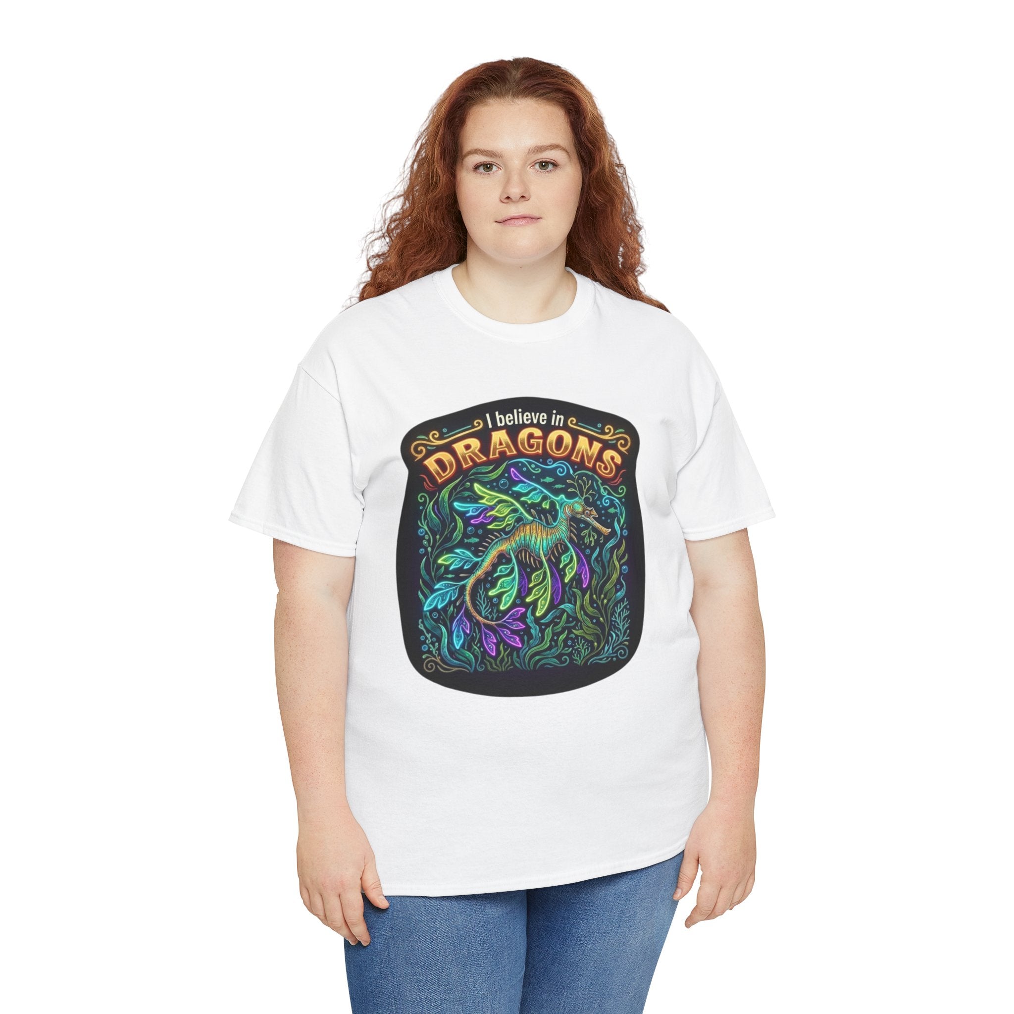 T-Shirt | 'I Believe in Dragons' Colorful Graphic Tee