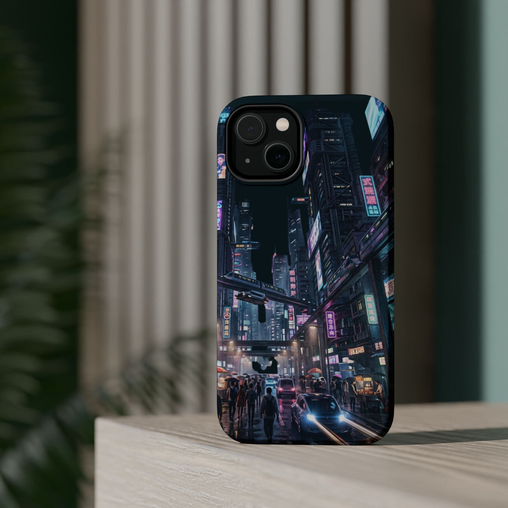 Phone Case | Cyberpunk City Magnetic Impact-Resistant Phone Cover