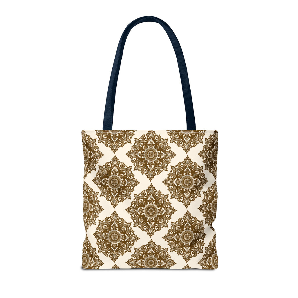 Tote Bag | Boho Gold Medallion Pattern