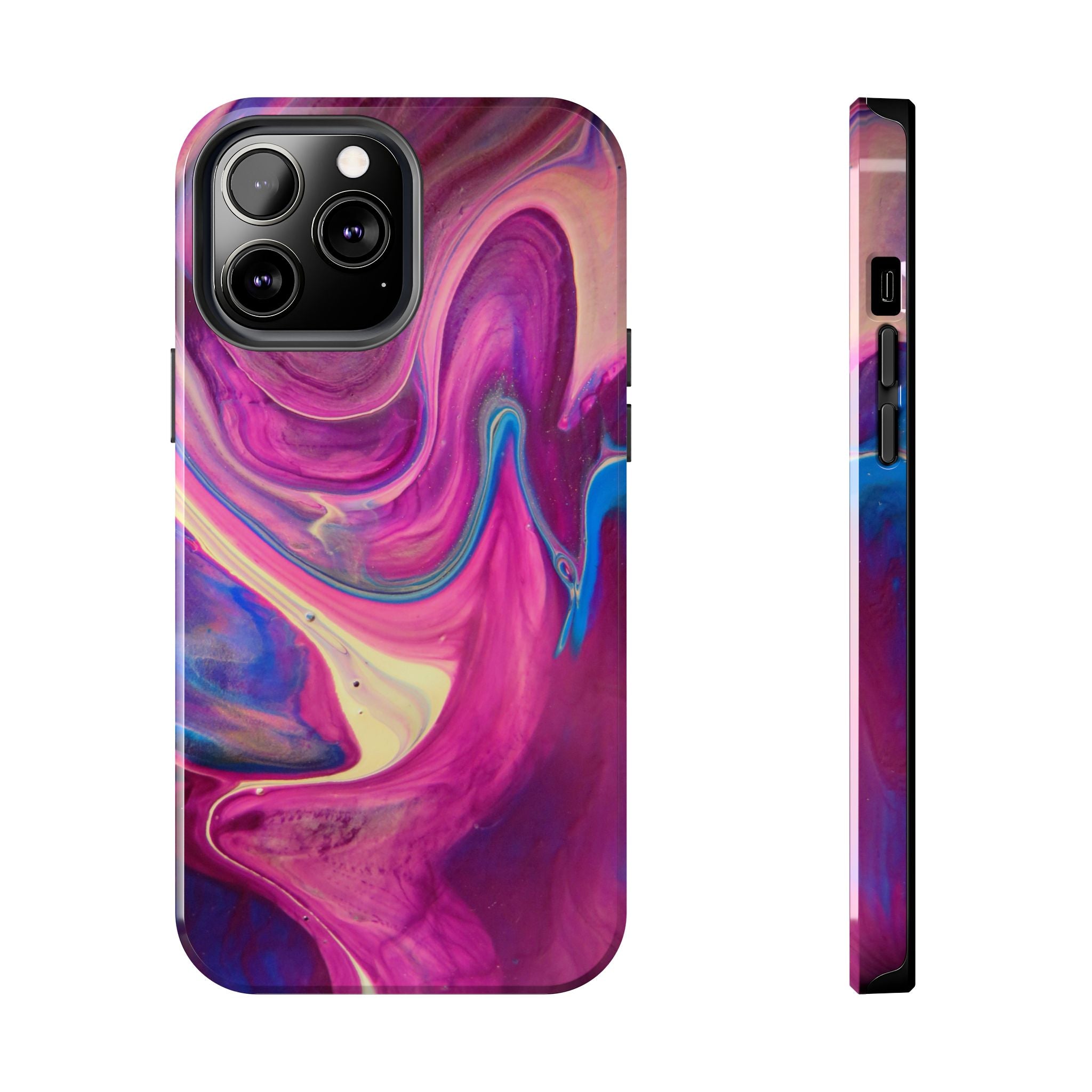 Phone Case | Protective Artistic Paint Pour Design