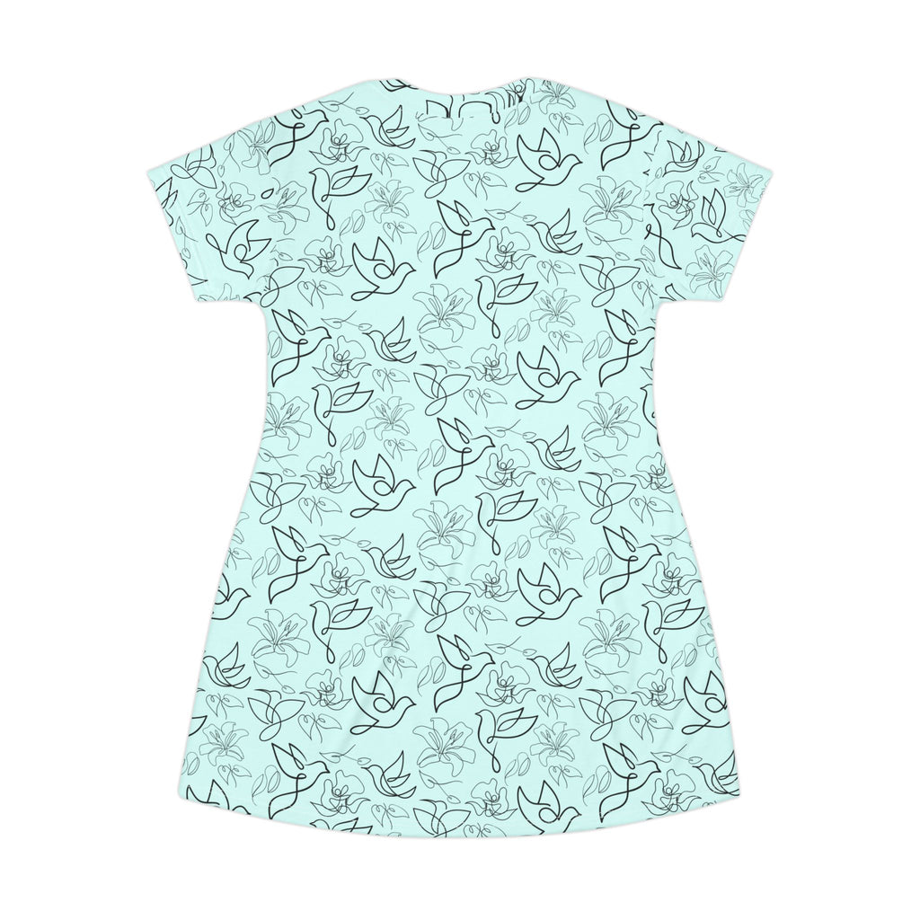 T-Shirt Dress | Mint Pastel Summer Casual Dress