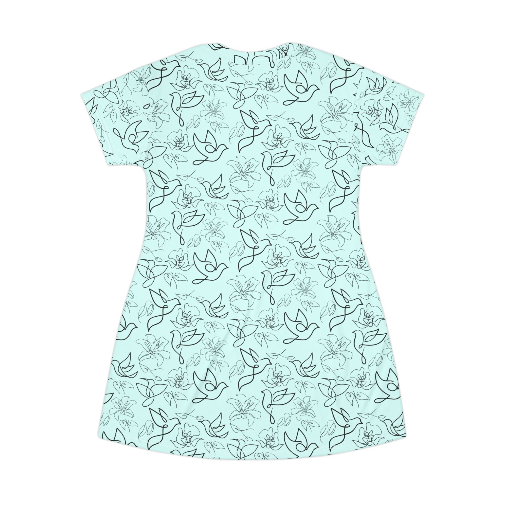 T-Shirt Dress | Mint Pastel Summer Casual Dress
