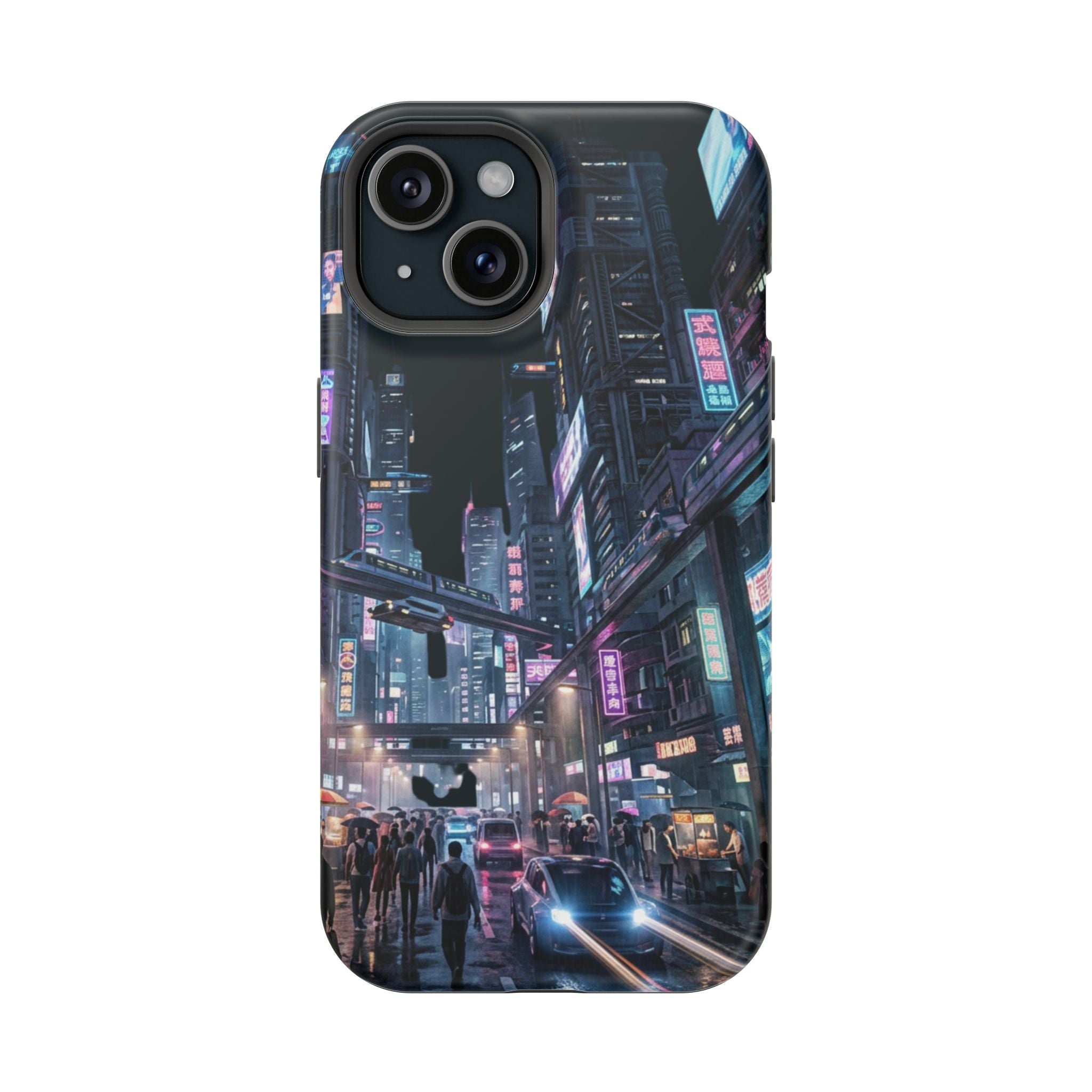Phone Case | Cyberpunk City Magnetic Impact-Resistant Phone Cover