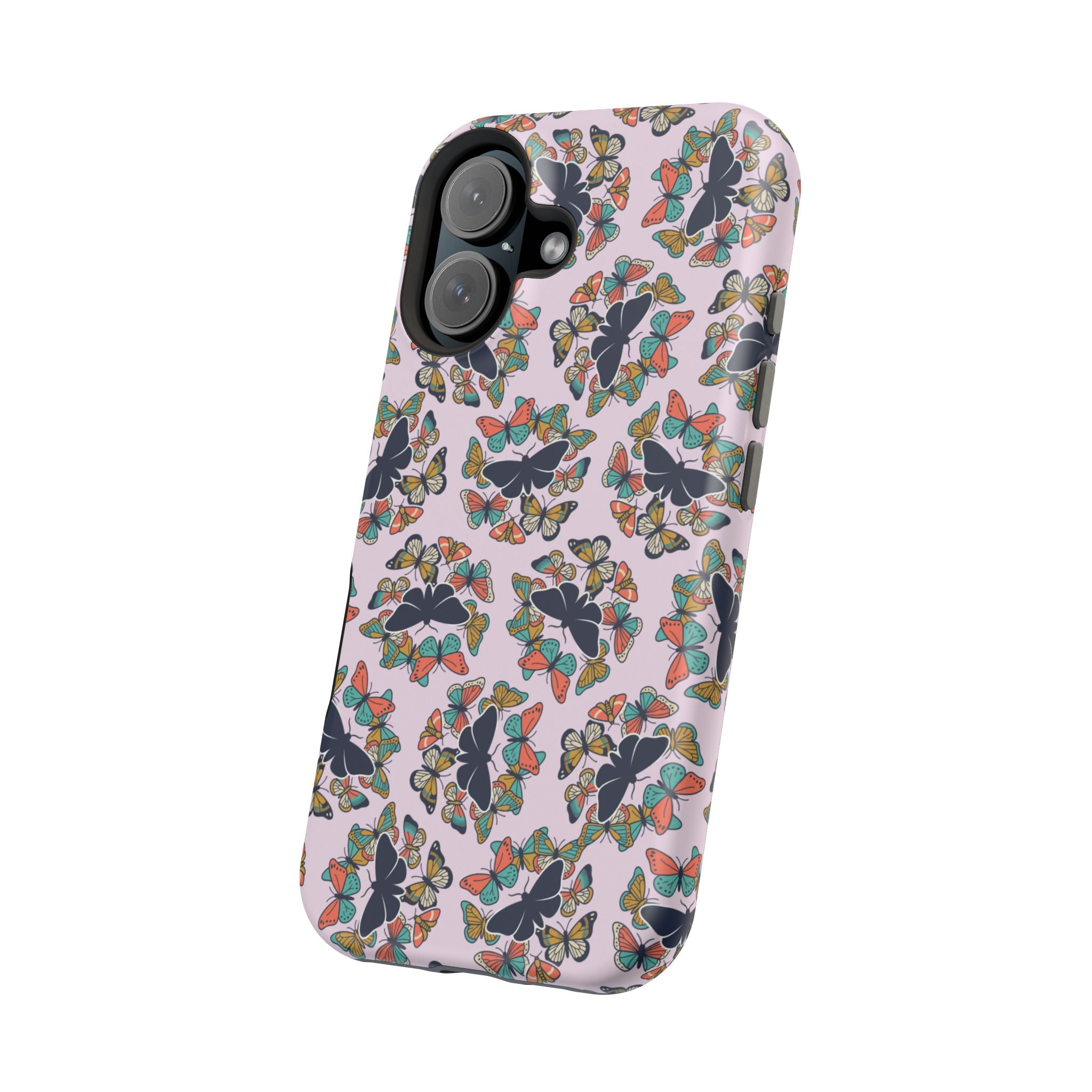 Phone Cases | Pastel Butterflies and Moths Pattern Magnetic Impact-Resistant Case