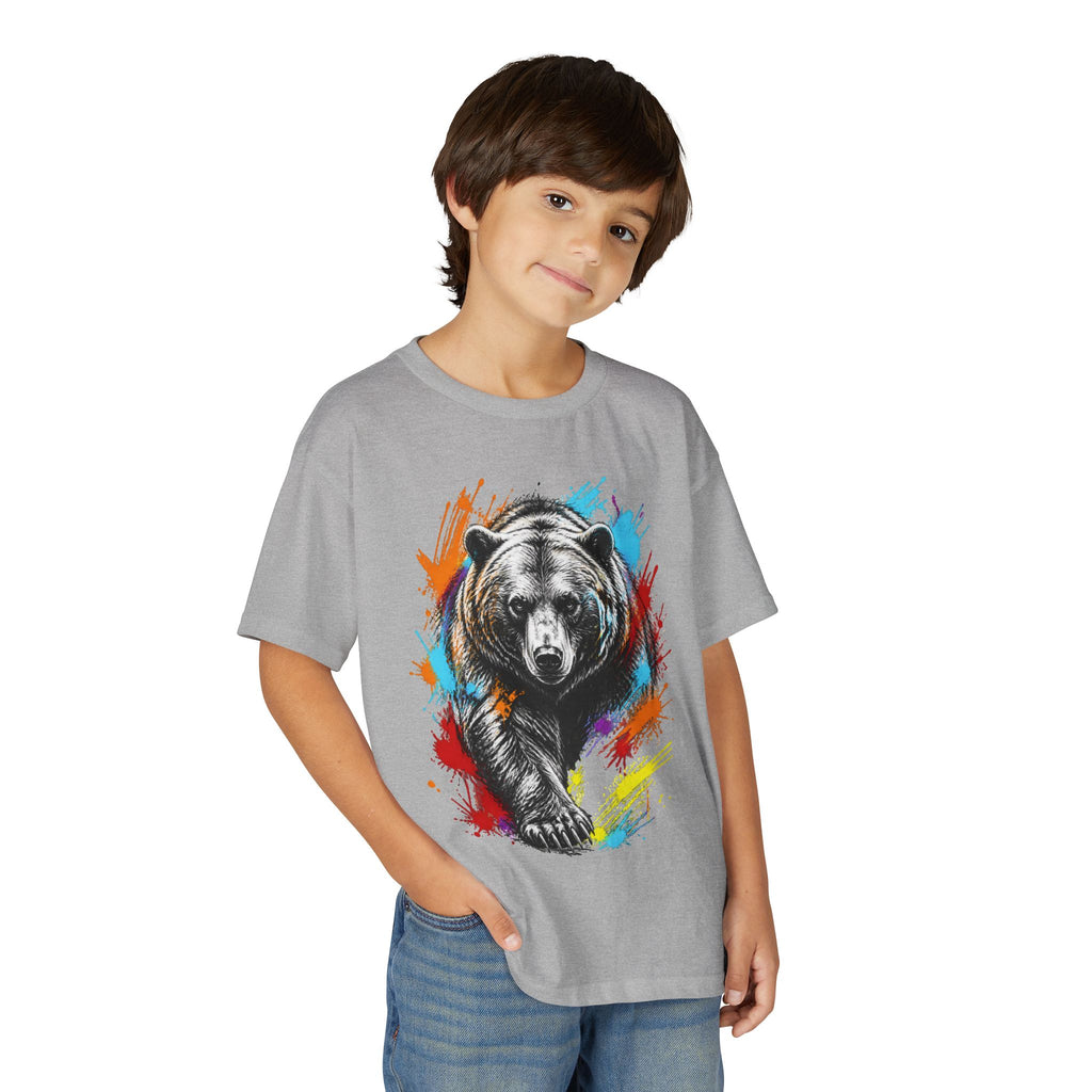 Color Splash Kodiak Bear T-Shirt for Children