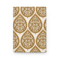 Journal | Delicate Gold Damask Floral Pattern Hardcover Notebook