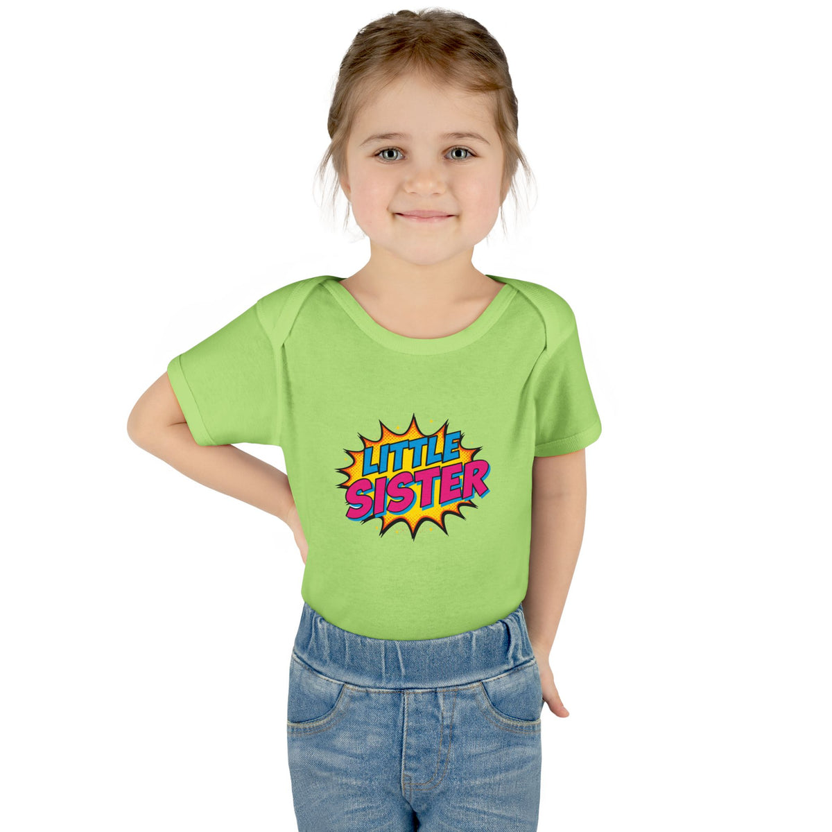 Little Sister Pop Art Onesie