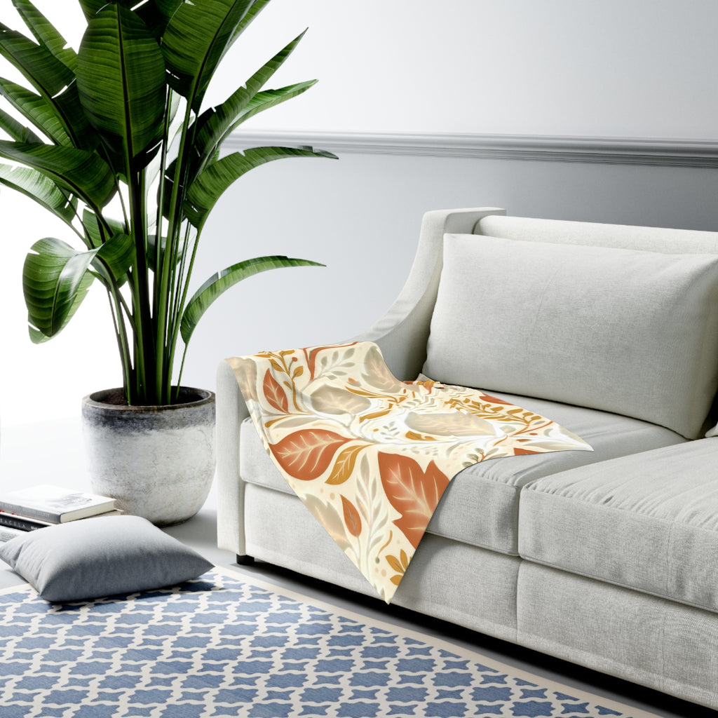 Baby Swaddle Blanket | Soft Autumn Leaves Swaddle