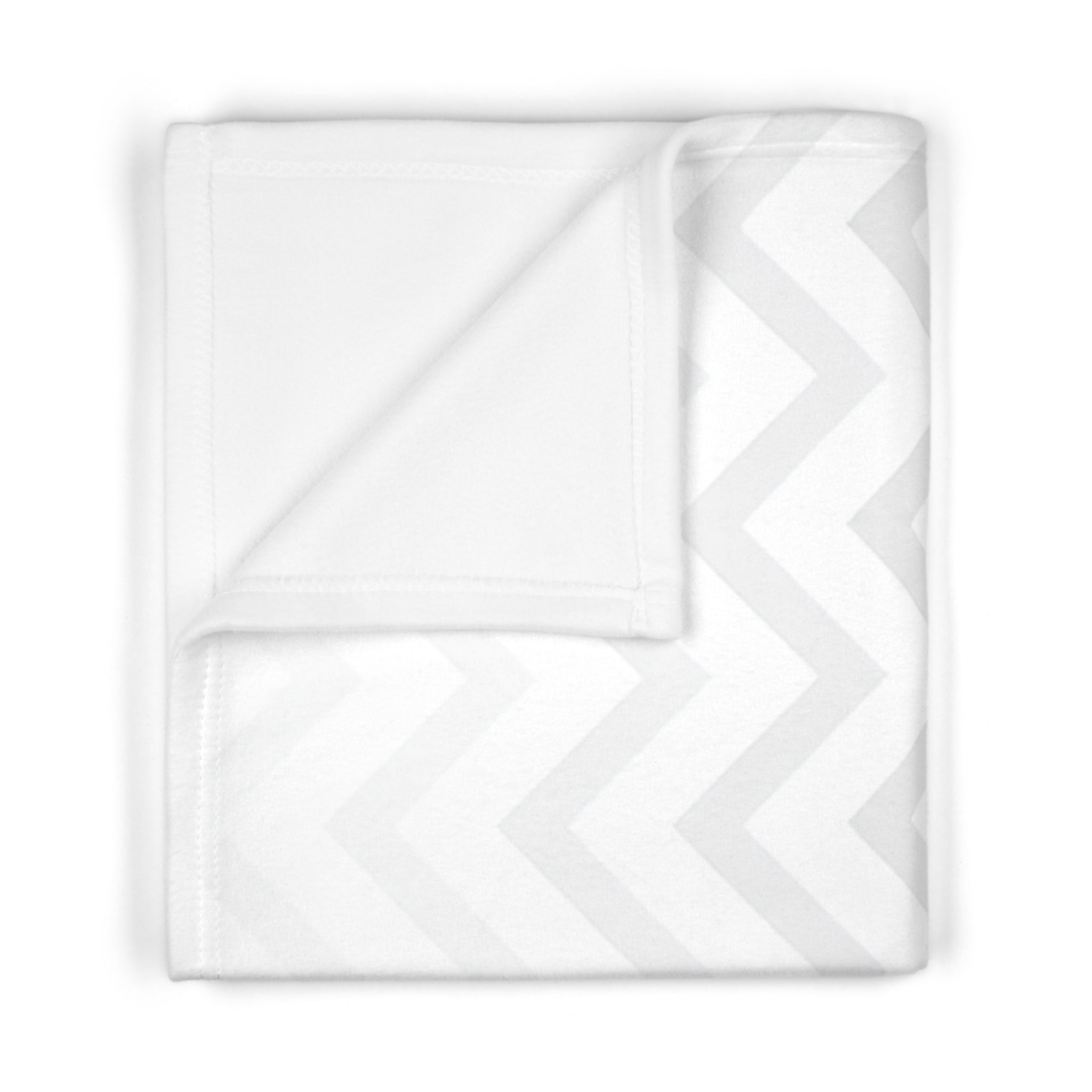 Baby Blanket | Gender Neutral Chevron Ombre Soft Fleece Nursery Throw