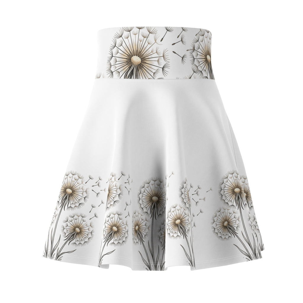 Women's Skater Skirt | Dandelion Dreams High-Waist Skirt