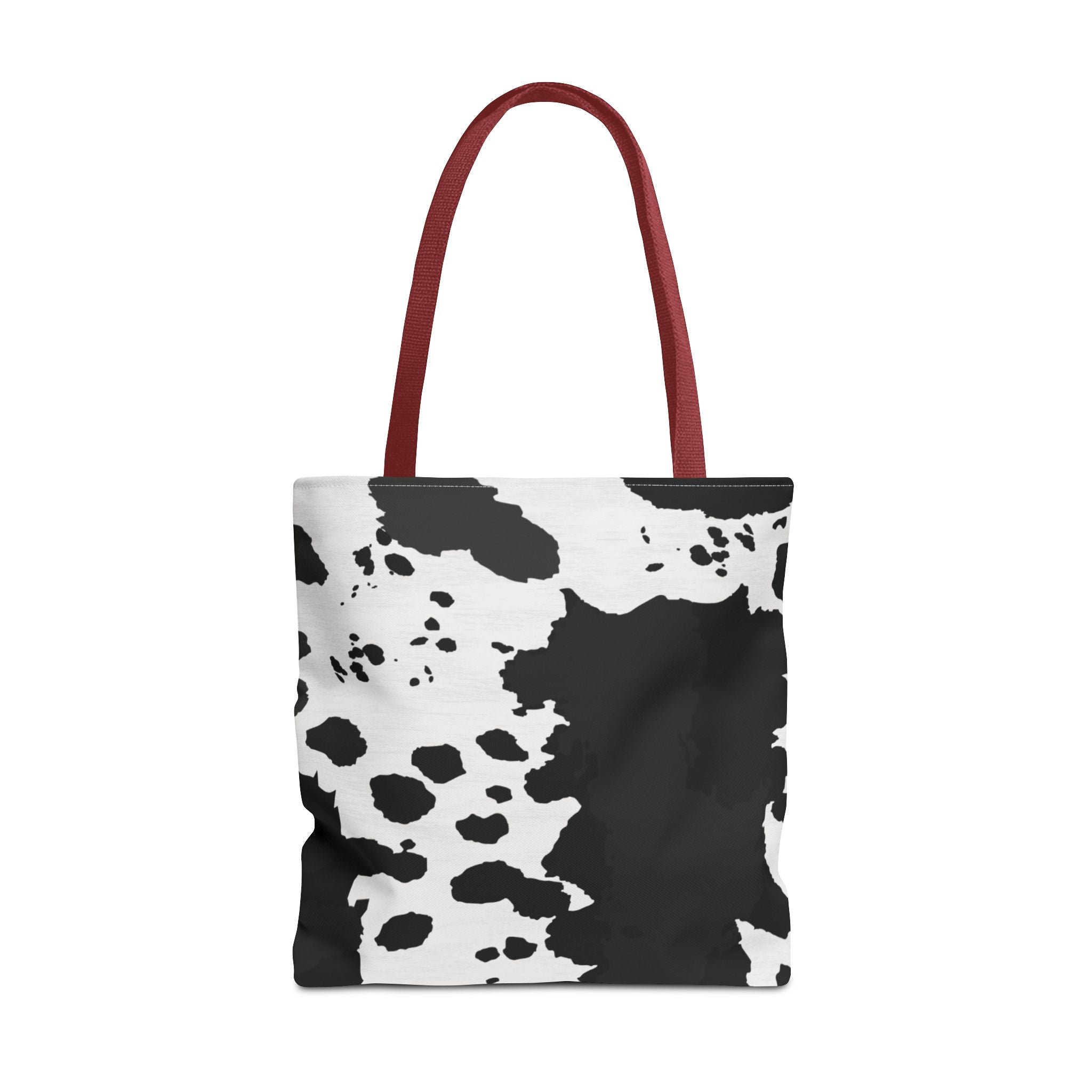 Tote Bag | Black & White Cow Print Patterned Shoulder Tote