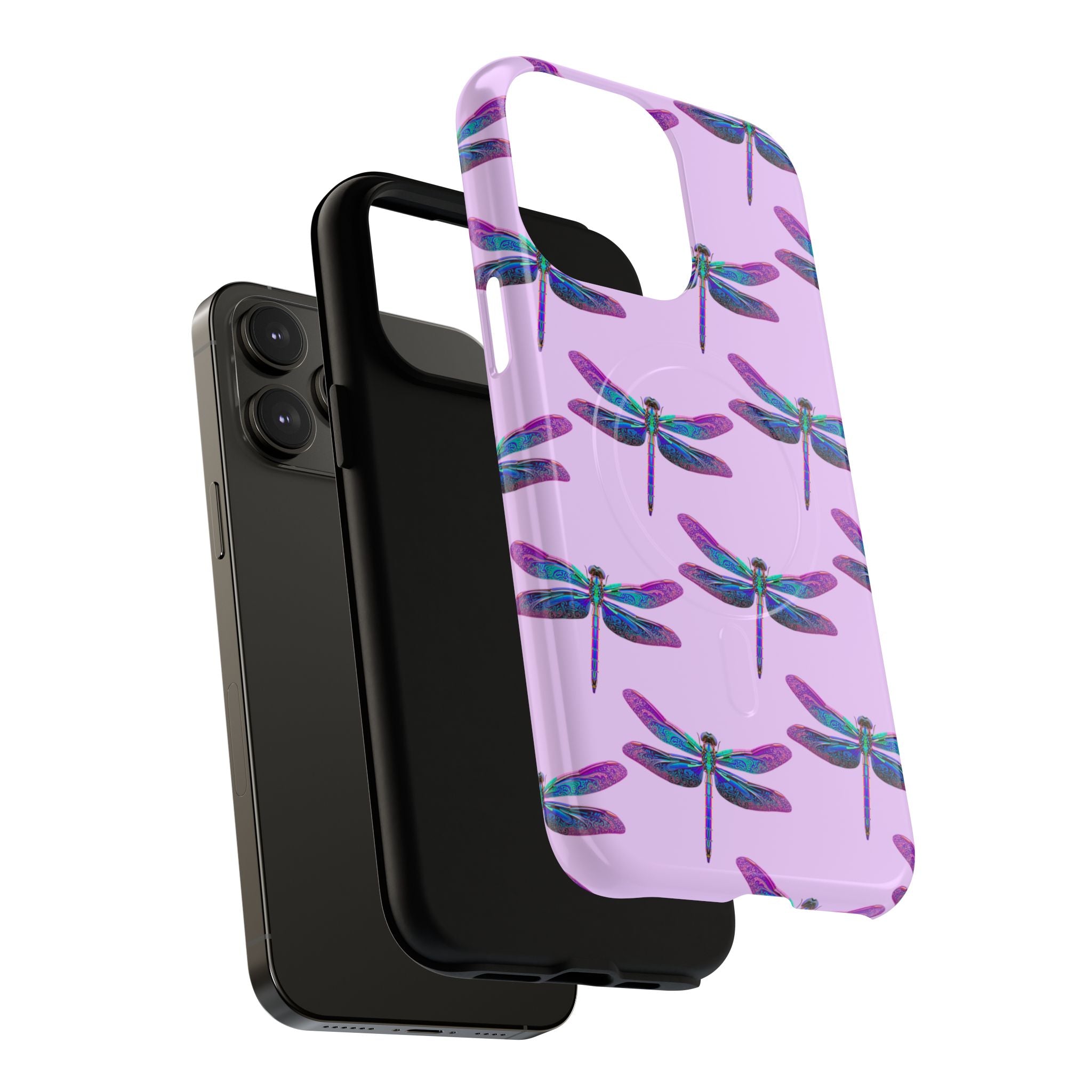 Phone Case | Blue Purple Dragonfly Tough Magnetic Case