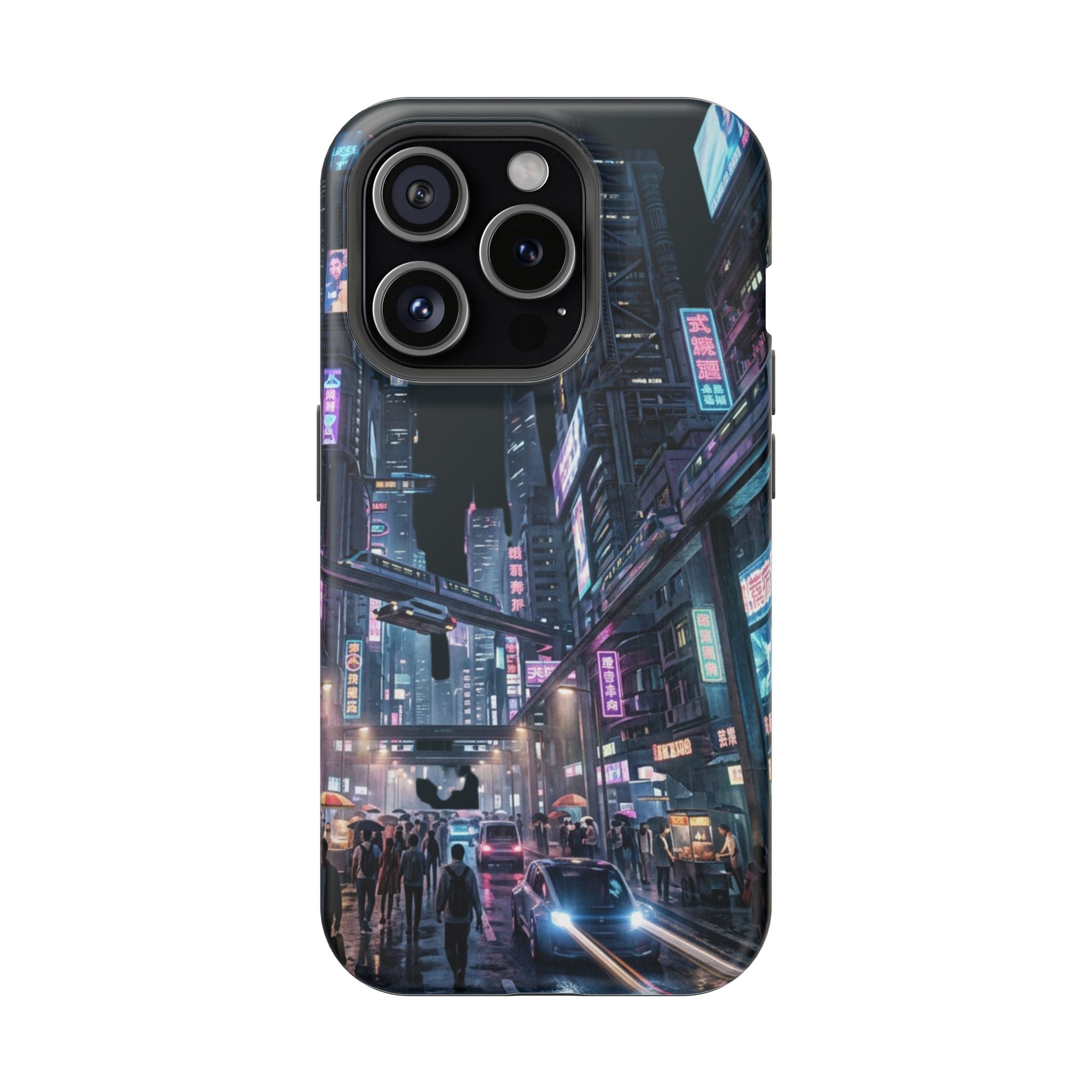 Phone Case | Cyberpunk City Magnetic Impact-Resistant Phone Cover