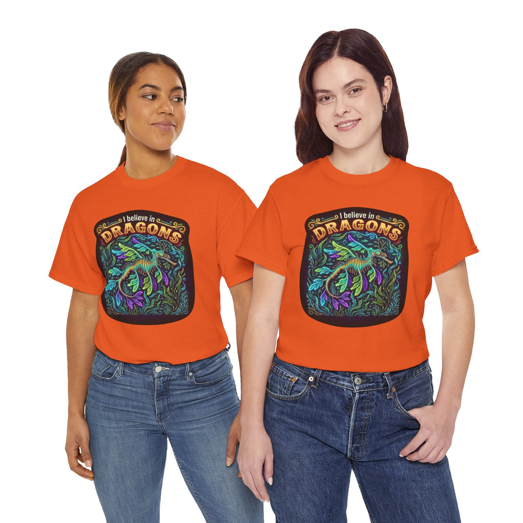 T-Shirt | 'I Believe in Dragons' Colorful Graphic Tee