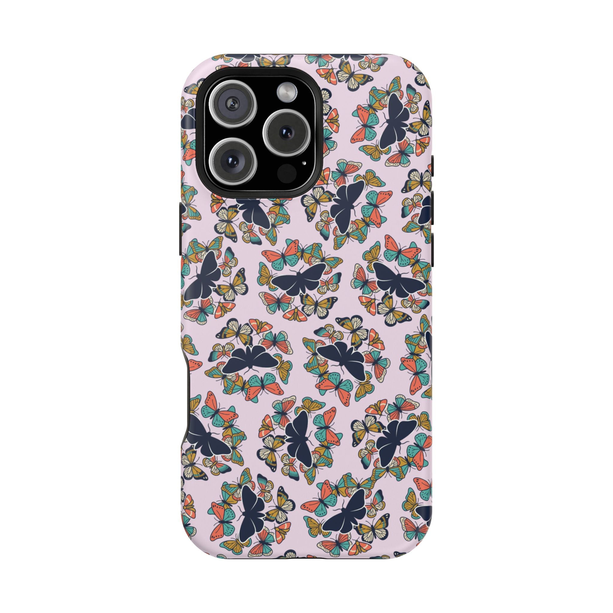 Phone Cases | Pastel Butterflies and Moths Pattern Magnetic Impact-Resistant Case