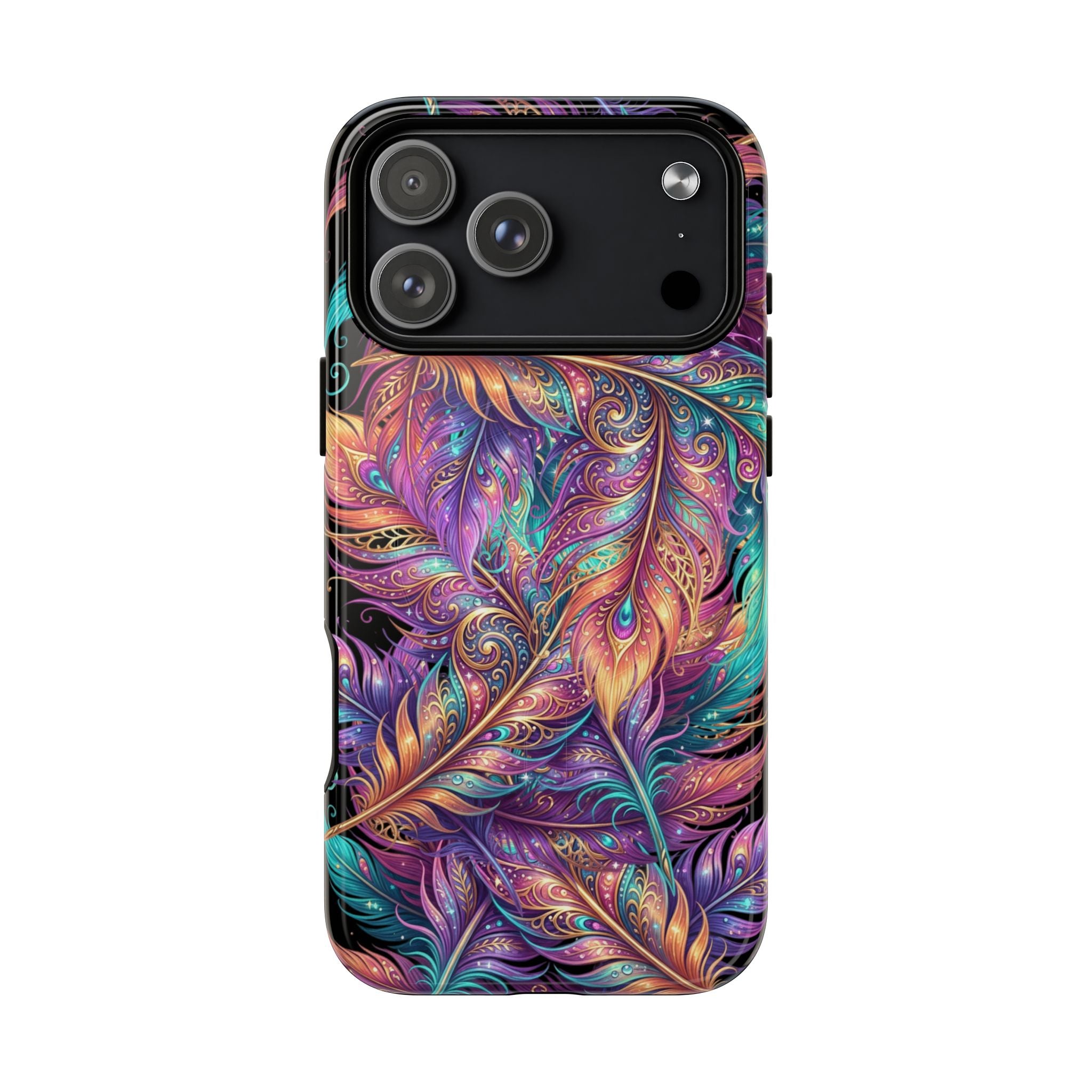 Phone Case | Colorful Feather Art Magnetic Tough Phone Cover