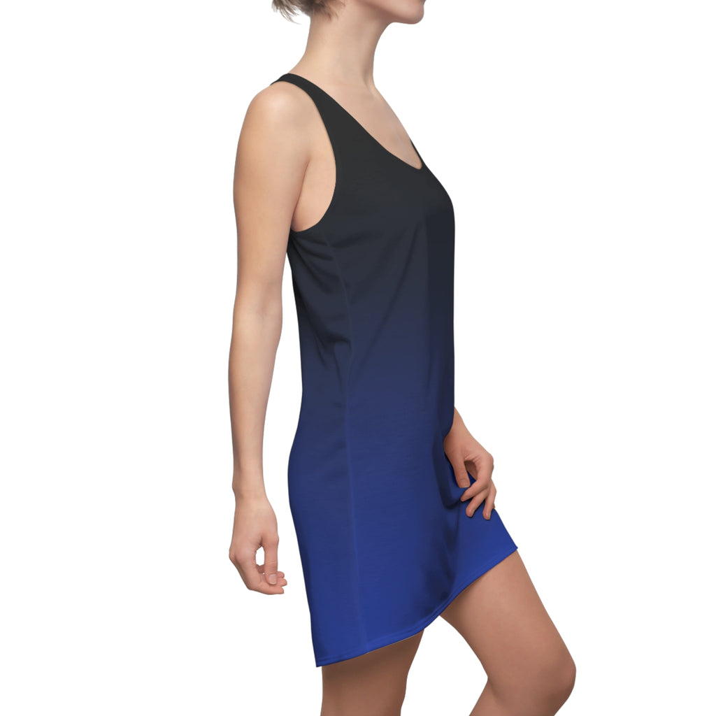 Women's Racerback Dress | Blue Ombre Tank Dress