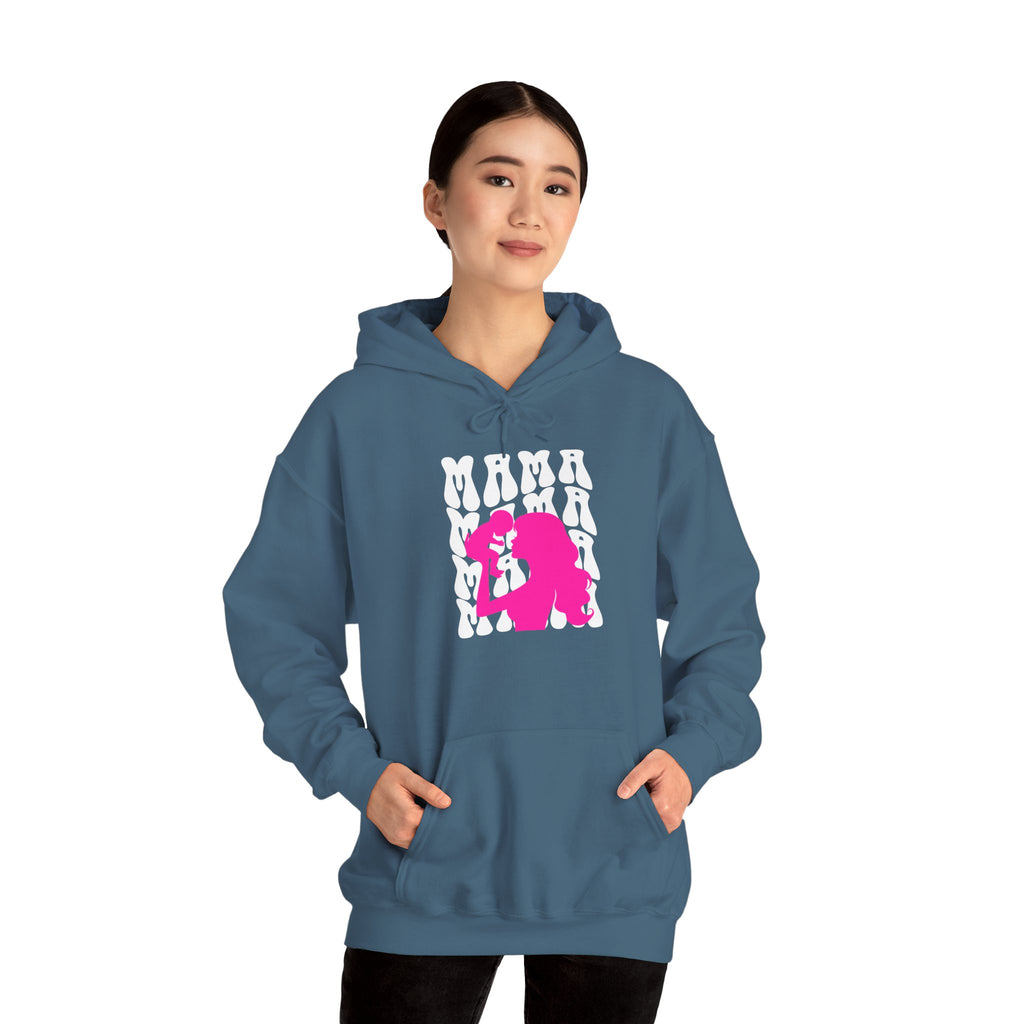 Hoodie | 'Mama' & Silhouette Pink Graphic