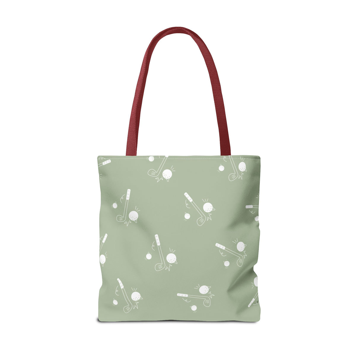Sage Green and Golf Pattern Tote Bag