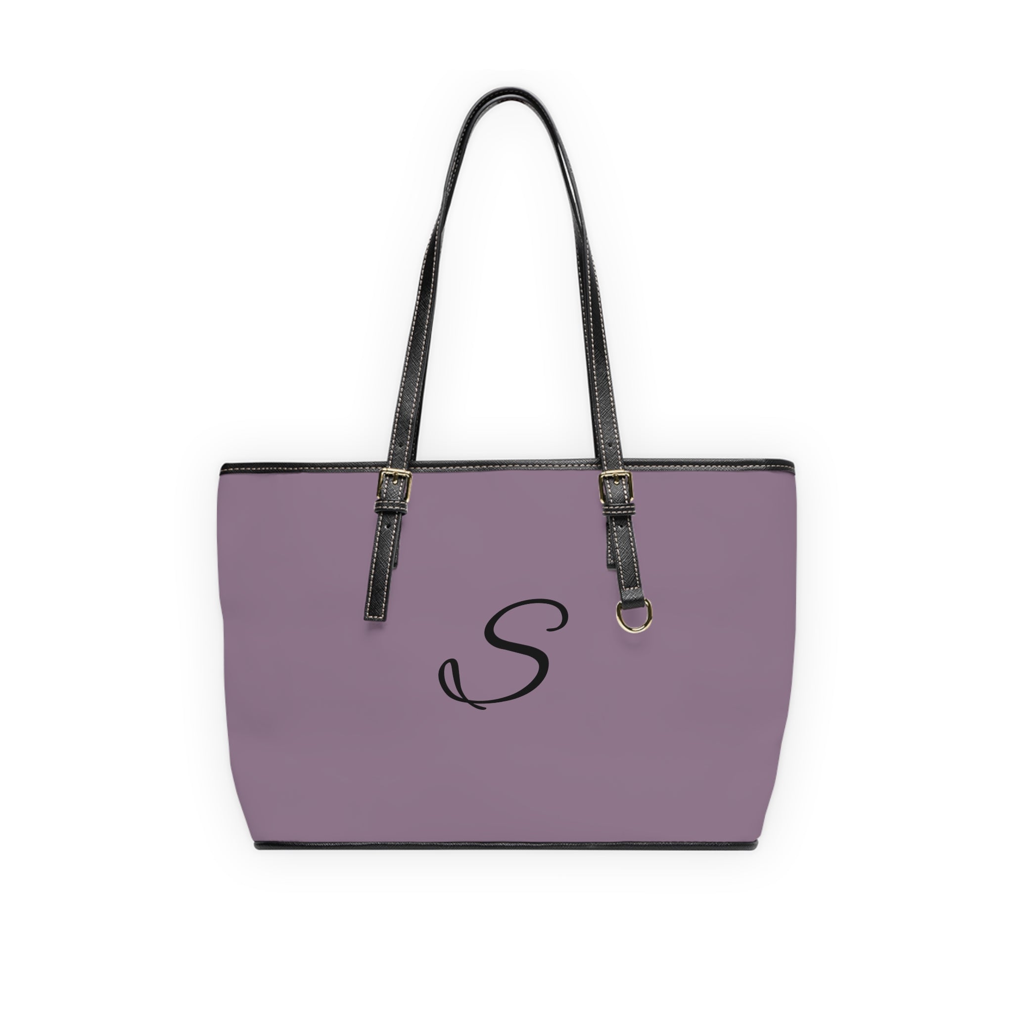 Handbag | Customizable Monogrammed Mauve Shoulder Tote Bag