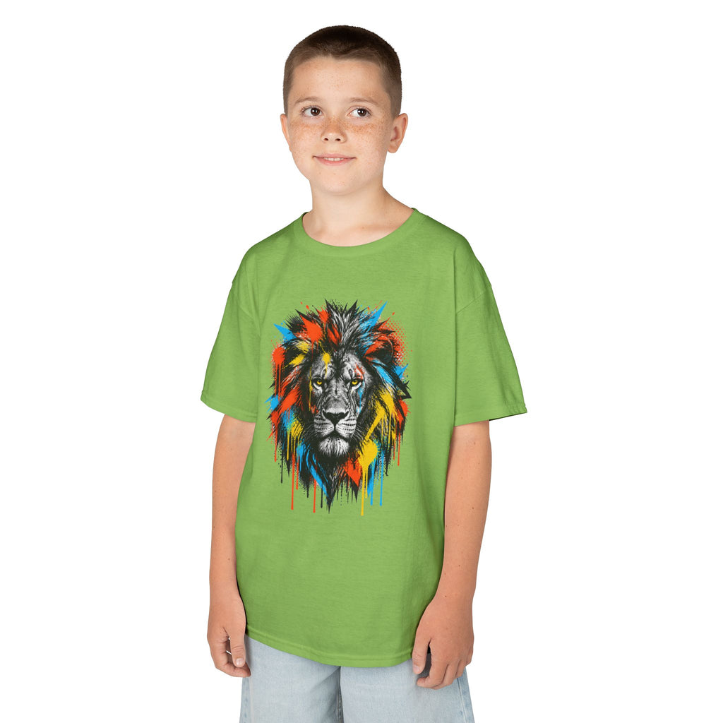 Lion Spirit Colorful Drip T-Shirt
