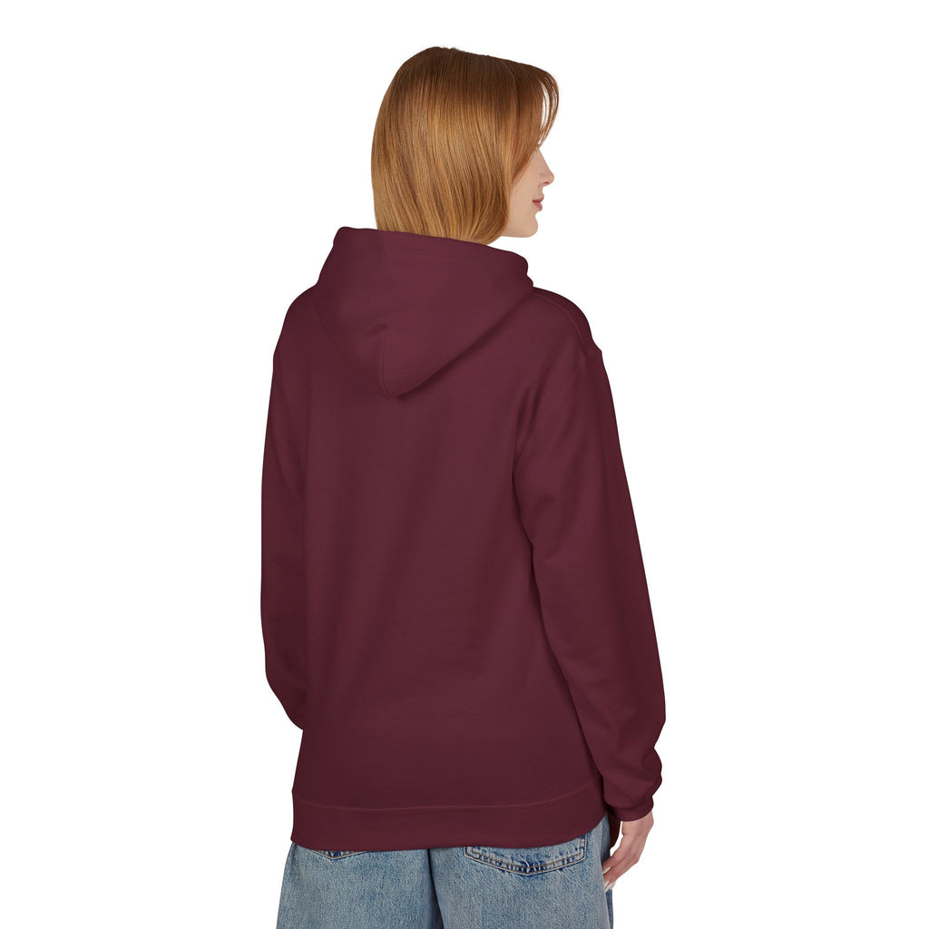 'Mom Life Hustle' Retro Hoodie | Delicate Line Illustration of a Mother & Baby
