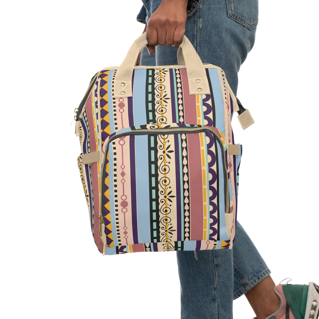 Diaper Backpack | Boho Multifunctional Baby Travel Bag