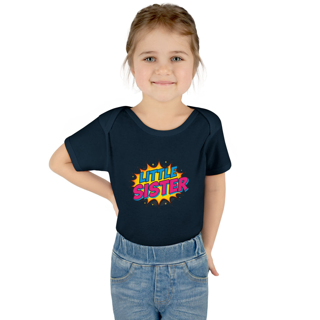 Baby Bodysuit | 'Little Sister' Comic Pop Art Infant Onesie
