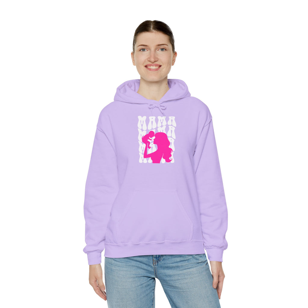 Hoodie | 'Mama' & Silhouette Pink Graphic