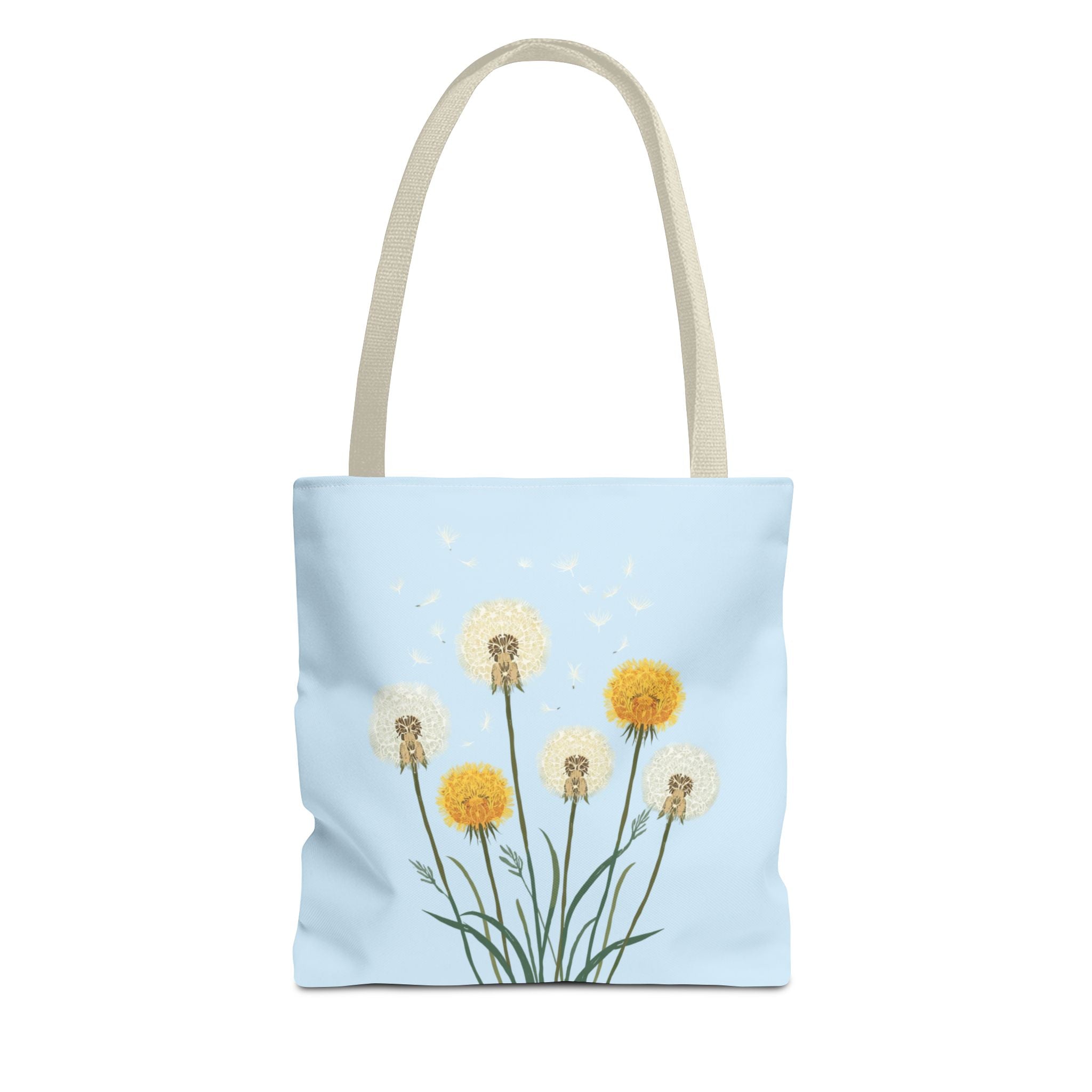 Tote Bag | Dandelions on Light Blue Background