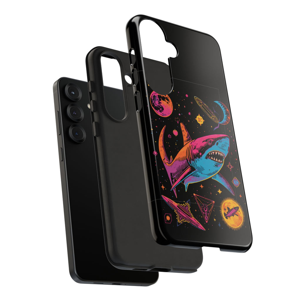 Phone Cases | Neon Space Shark Case