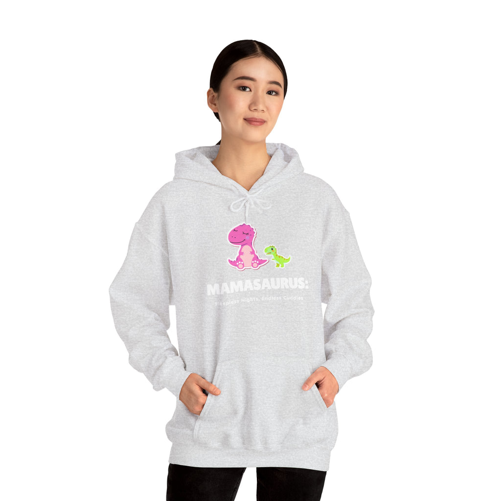 Pink Mama Dino with Baby Hoodie
