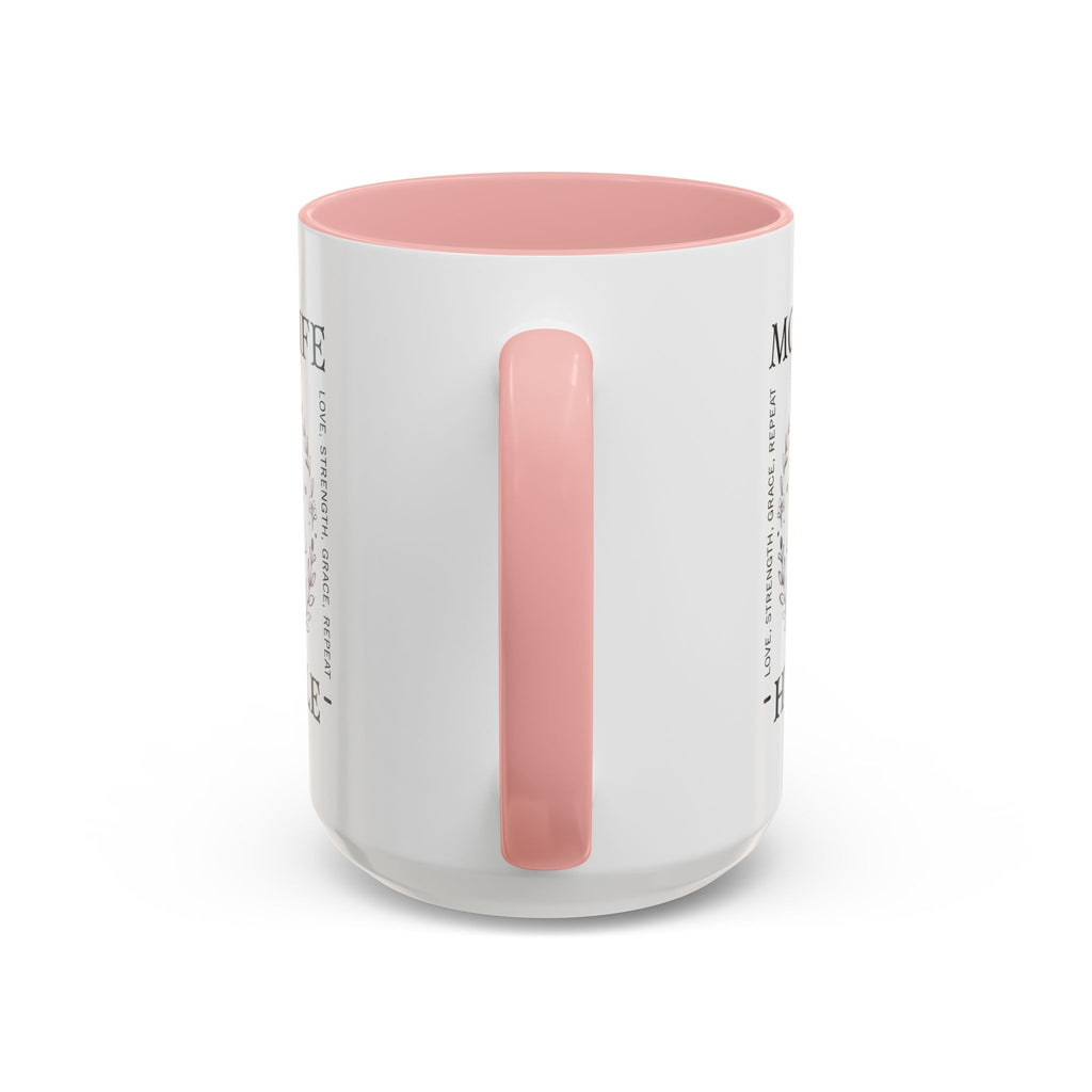 Mom Life Hustle Coffee Mug | Mom Life Accent Ceramic Mug 11/15oz