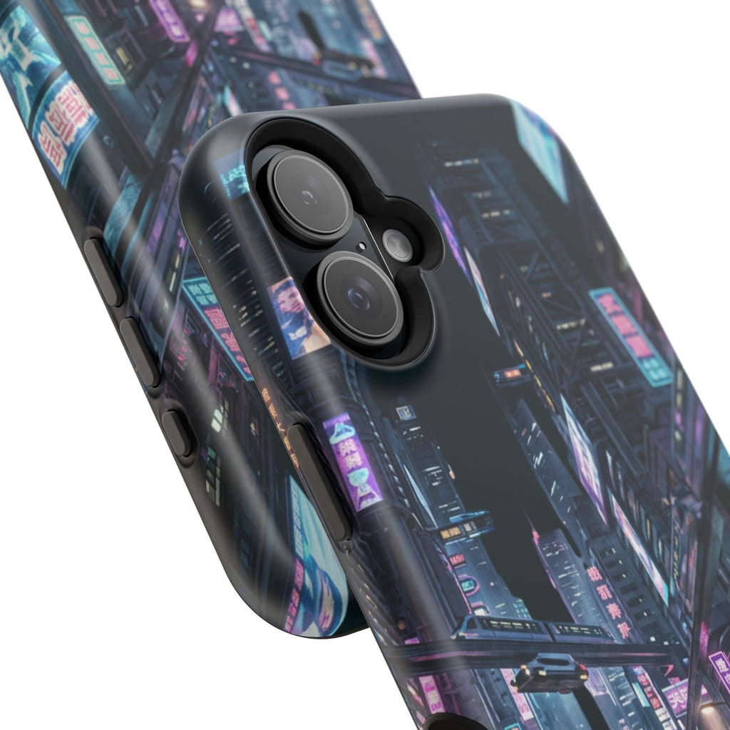Phone Case | Cyberpunk City Magnetic Impact-Resistant Phone Cover