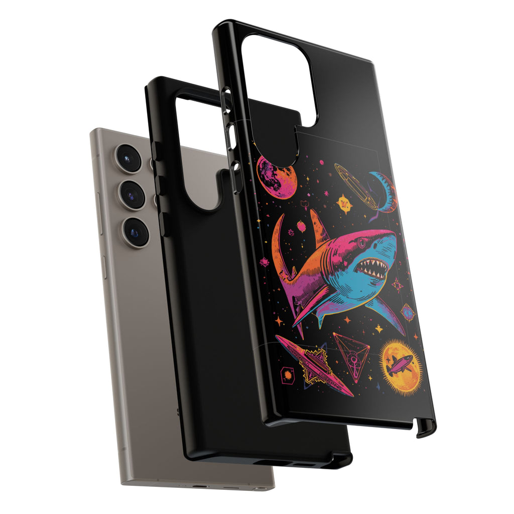 Phone Cases | Neon Space Shark Case
