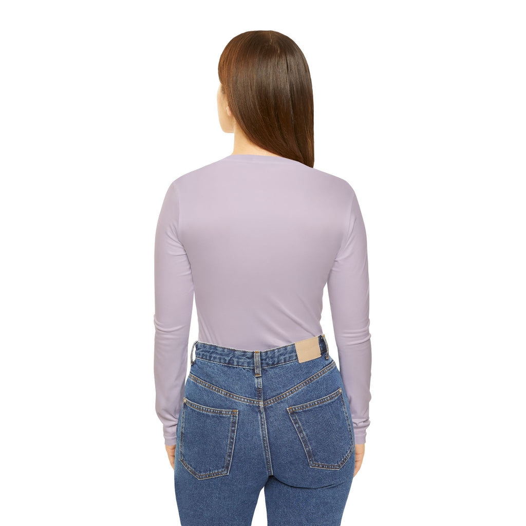 Mom Life Hustle Long Sleeve V-Neck in Dusky Lavender