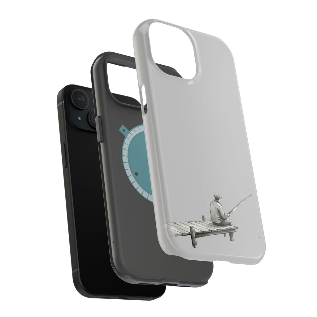 Phone Case | Fishing Dock Minimalist Magnetic Impact-Resistant Case