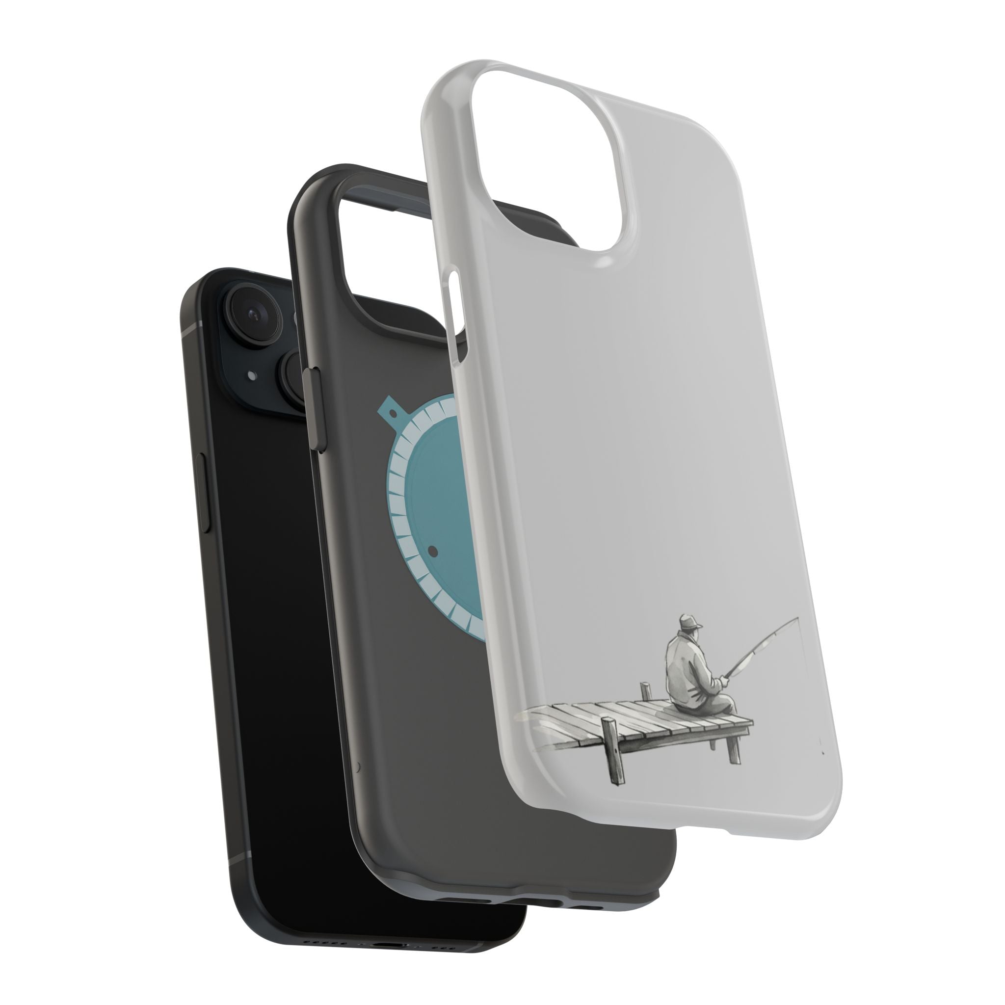 Phone Case | Fishing Dock Minimalist Magnetic Impact-Resistant Case