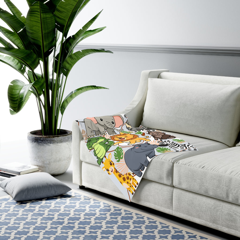 Baby Swaddle Blanket | Cute Safari Jungle Animals