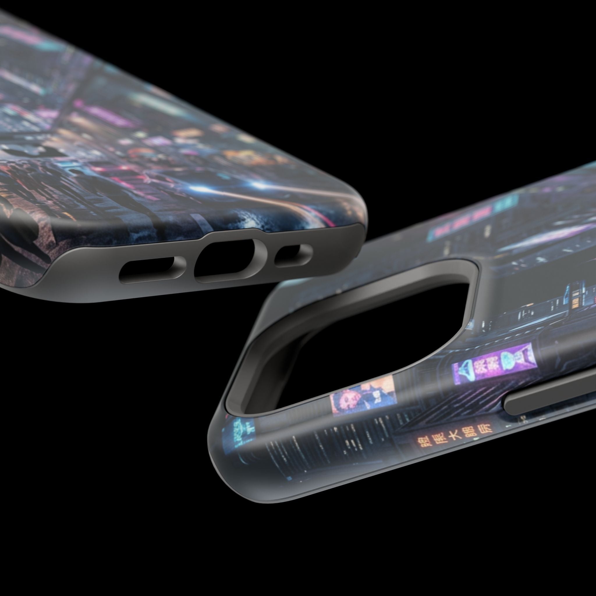 Phone Case | Cyberpunk City Magnetic Impact-Resistant Phone Cover