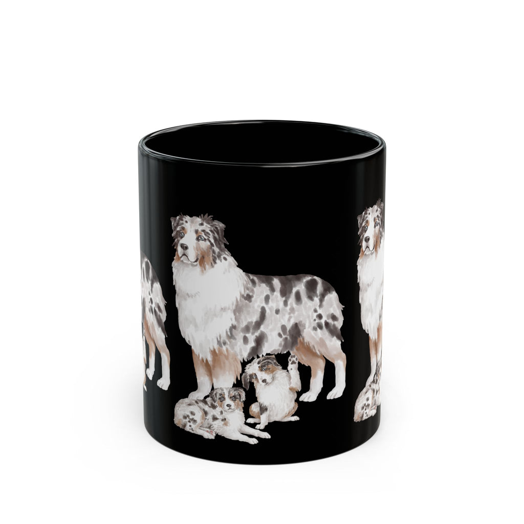 Coffee Mug | Blue Merle Australian Shepherd Ceramic Mug 11oz & 15oz