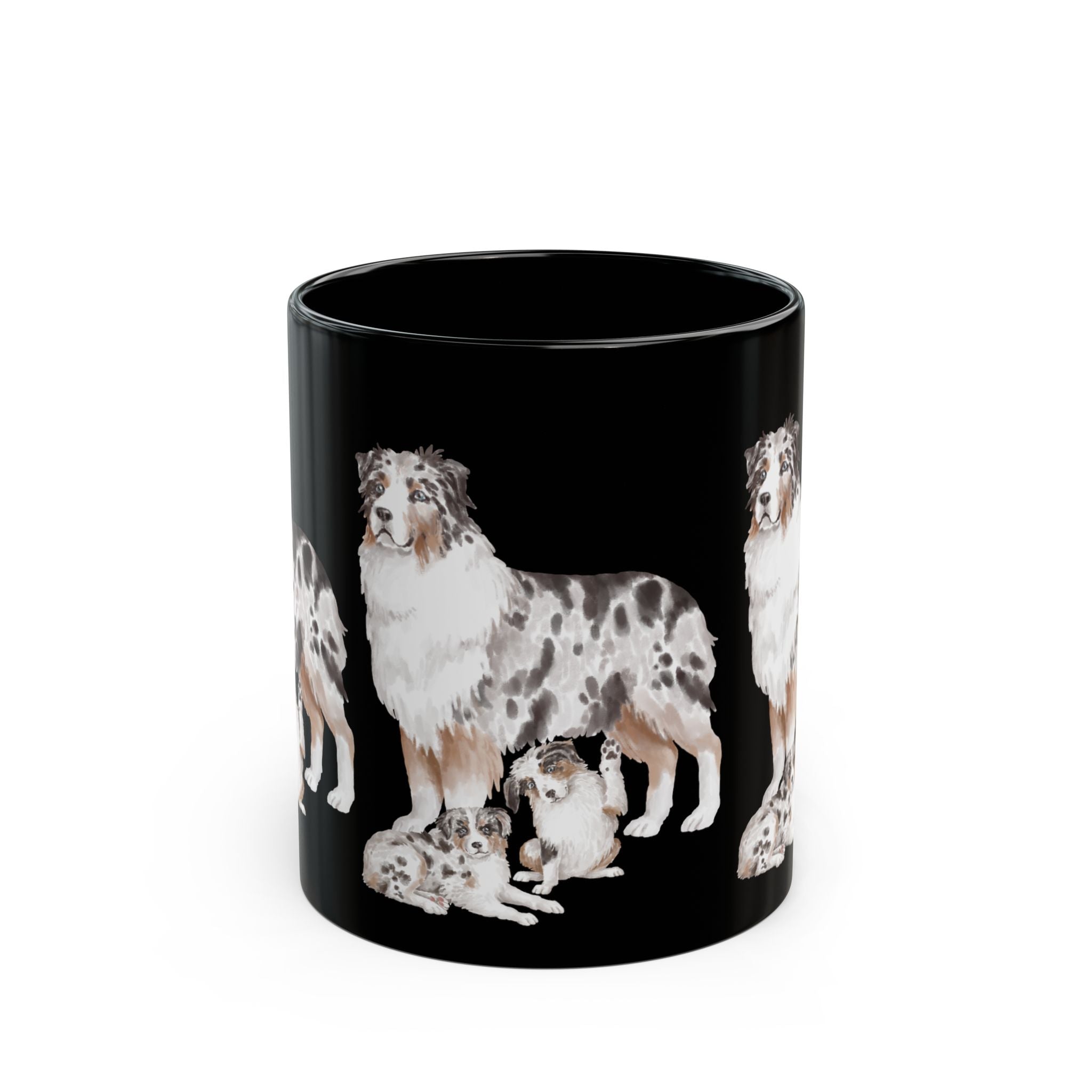 Coffee Mug | Blue Merle Australian Shepherd Ceramic Mug 11oz & 15oz