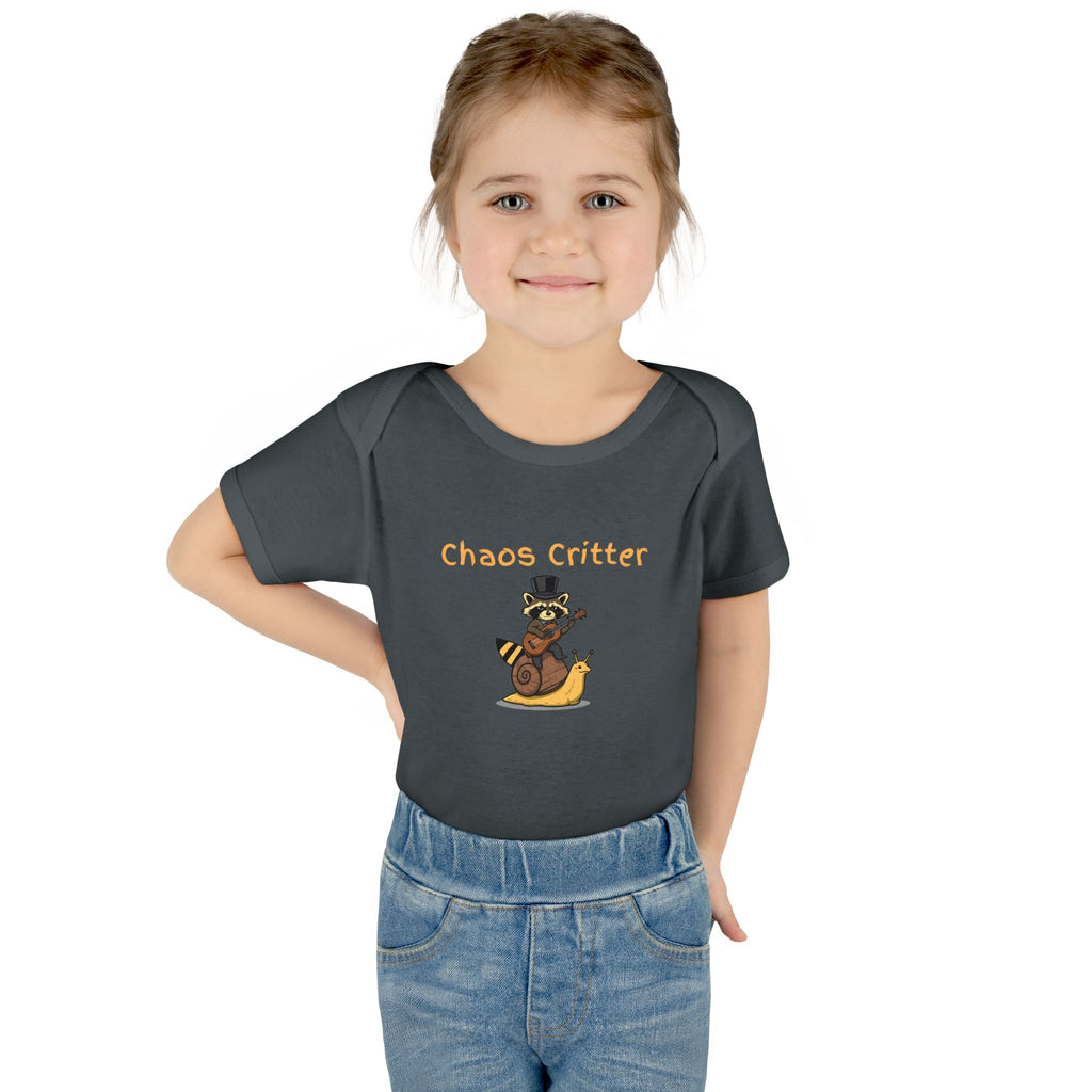 Baby Bodysuit | 'Chaos Critter' Playful Racoon Baby Onesie