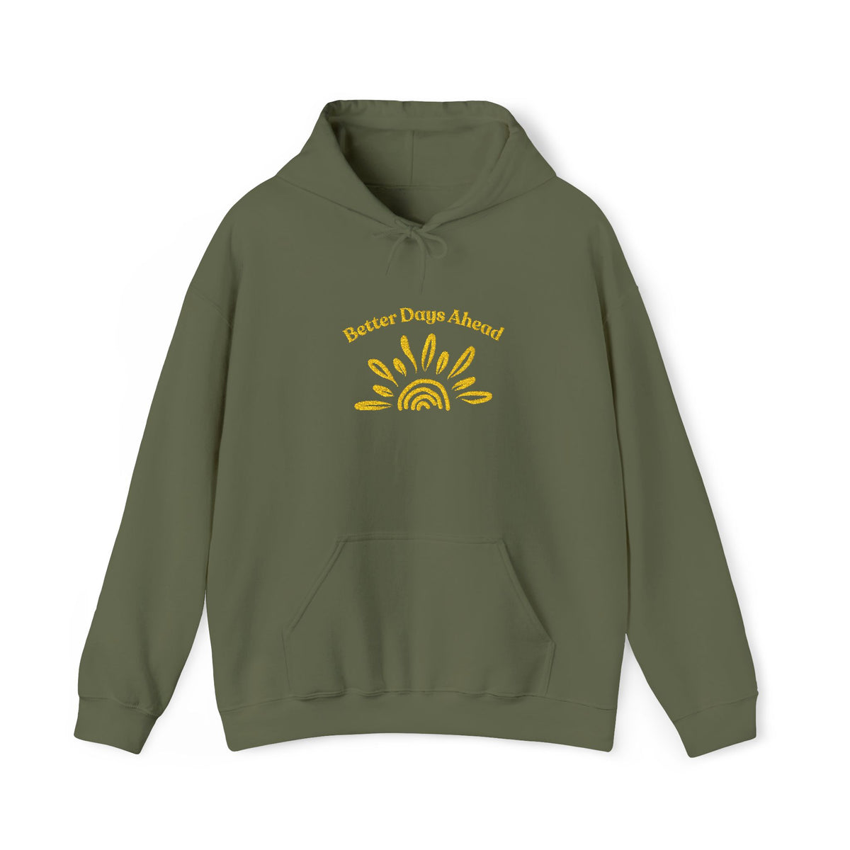 ‘Better Days Ahead’ Embroidered Hoodie