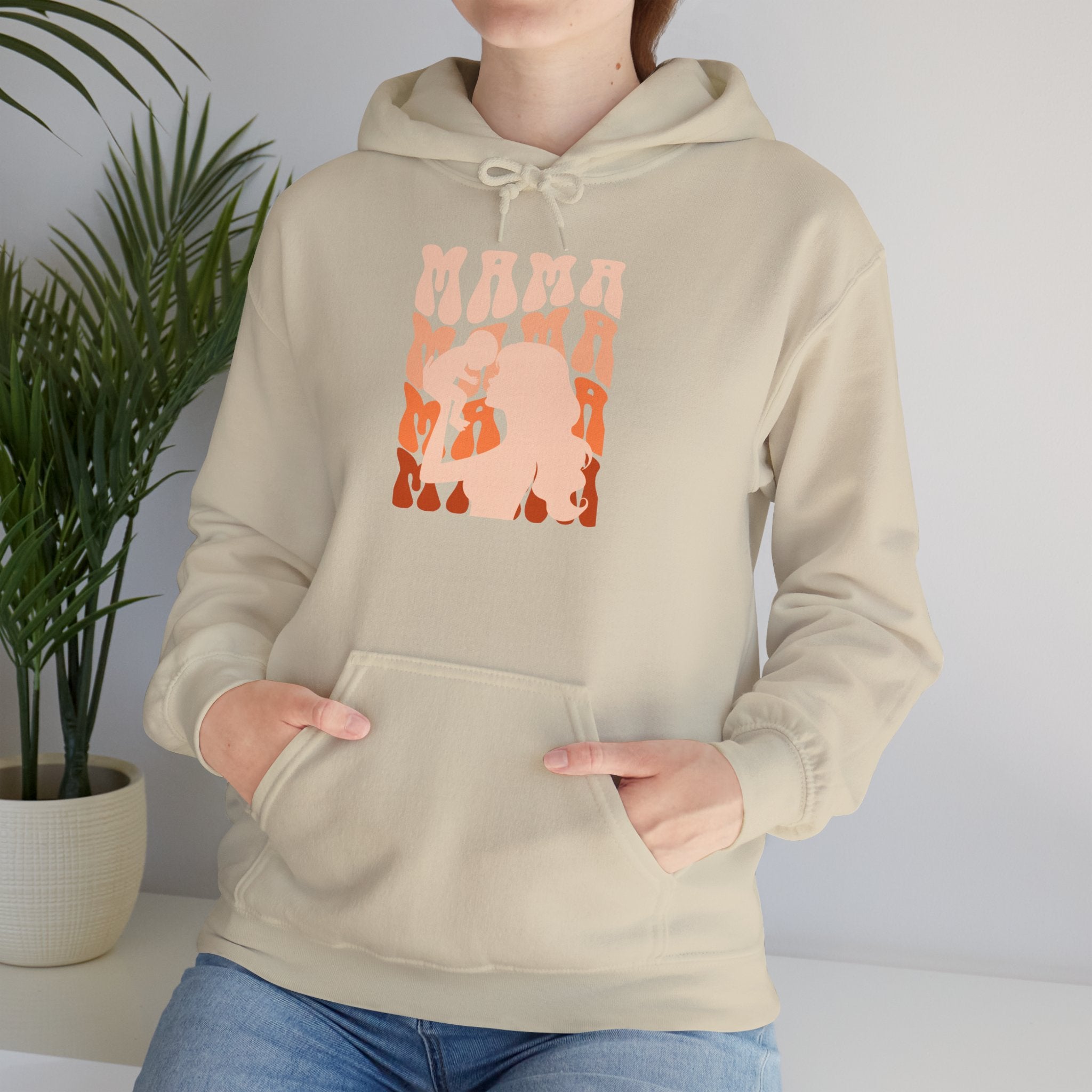 Hoodie | Mama and Baby Silhouette Graphic