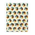 Baby Blanket | Cute Hedgehog Fleece Throw for Nursery